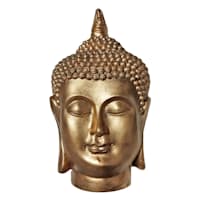 Found & Fable Gold Buddha Head Figurine, 13"