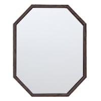Wood Framed Octagon Mirror, 8x10