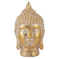 Found & Fable Gold Buddha Head Figurine, 4x7