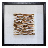 Crosby St. Glass Framed Dimensional Abstract Wall Art, 23"