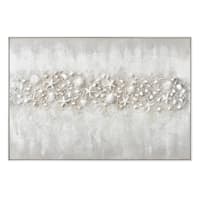 Ty Pennington Framed Textured Coastal Abstract Canvas Wall Art, 48x32