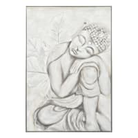Found & Fable Framed Buddha Canvas Wall Art, 32x48