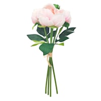 Pink Real Feel Peony Floral Bush, 12"