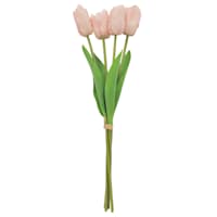 Pink Real Feel Tulip Floral Bush, 19"