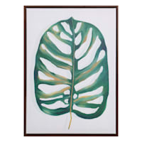 Found & Fable Framed Leaf Canvas Wall Art, 12x16