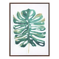 Found & Fable Framed Leaf Canvas Wall Art, 12x16