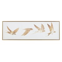 Honeybloom Framed Birds Canvas Wall Art, 36x12