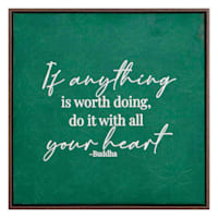 Found & Fable Framed Sentiment Canvas Wall Sign, 12"