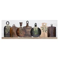 Honeybloom Cutting Boards Canvas Wall Art, 36x12