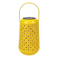 Sunny Club Yellow Solar Outdoor Lantern, 7"