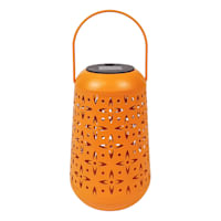 Sunny Club Orange Solar Outdoor Lantern, 7"