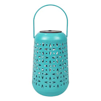 Sunny Club Blue Solar Outdoor Lantern, 7"