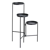 Black Tiered Planter Stand, 26"