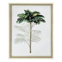 Providence Glass Framed Tropical Leaves Print Wall Art, 18x22