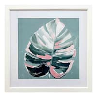 Providence Glass Framed Leaf Print Wall Art, 18"