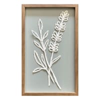 Providence Glass Framed Paper Flower Wall Art, 13x21