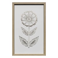 at Home Queen Anne Lace Spackled Burlap Canvas 16 x 24 Wall Art