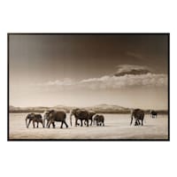Tracey Boyd Sepia Elephants Canvas Wall Art, 36x24