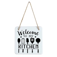 Welcome to My Kitchen Wall Decor, 8"