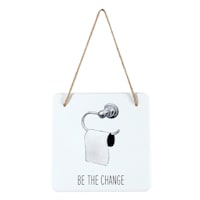 Be The Change Bath Wall Decor, 8"