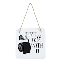 Just Roll With It Bath Wall Decor, 8"
