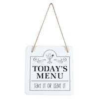 Todays Menu Kitchen Wall Decor, 8"