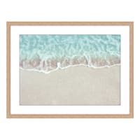 Ty Pennington Glass Framed Beach Print Wall Art, 18x24