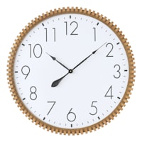 Tracey Boyd Carved Round Framed Wall Clock, 32"