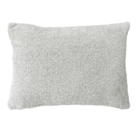 Grey Heathered Cozy Plush Throw Pillow, 14x20