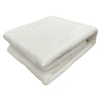 Cream Heathered Cozy Plush Throw Blanket, 50x60