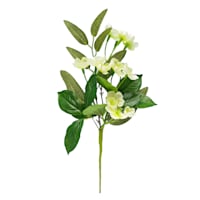 White Wild Flower Pick, 13"