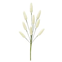 Cream Bunny Tail Floral Pick, 12"