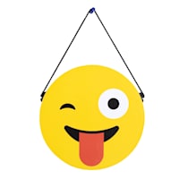 Hanging Reversible Emoji Wall Art, 8"