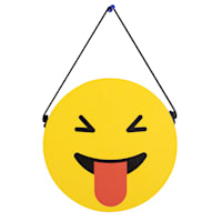 Hanging Reversible Emoji Wall Art, 8"