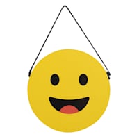Hanging Reversible Emoji Wall Art, 8"