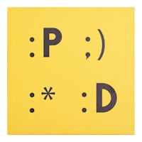 Computer Emoji Canvas Wall Art, 12"