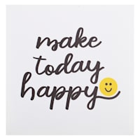 Make Today Happy Canvas Wall Art, 12"