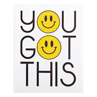 You Got This Emoji Canvas Wall Art, 11x14