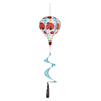 Ladybug Balloon Hanging Wind Spinner, 55"