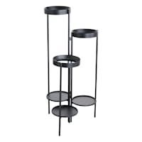 Crosby St. Mirrored Tiered Plant Stand, 36"