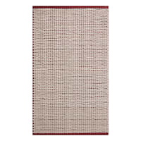Lowell Red & White Accent Rug, 2x3