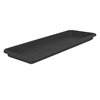 Grey Window Box Outdoor Saucer, 27"