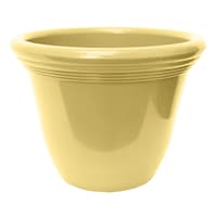 Honeybloom Light Yellow Capri Outdoor Planter, Small