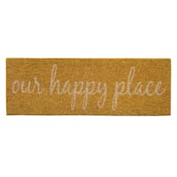 Honeybloom Boutique Our Happy Place Doormat, 10x30