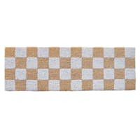 Honeybloom Boutique Checkered Doormat, 10x30