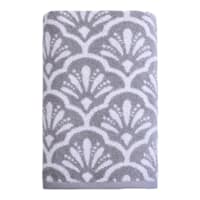 Providence Luxury Jacquard Grey Bath Towel, 30x56