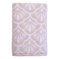 Providence Luxury Jacquard Tan Bath Towel, 30x56