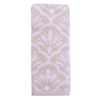 Providence Luxury Jacquard Tan Hand Towel, 16x28