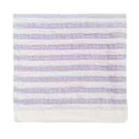Essential Striped Purple Washcloth, 13"