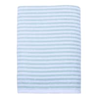 Essential Striped Green Bath Towel, 30x54
